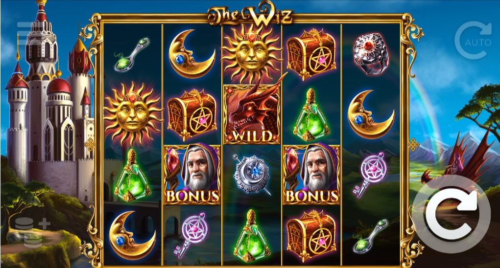 Screenshot of The Wiz from slot Elk Studios