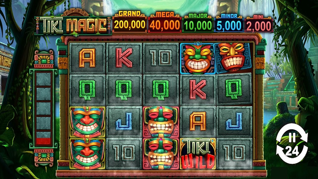 Screenshot of Tiki Magic slot from Pariplay