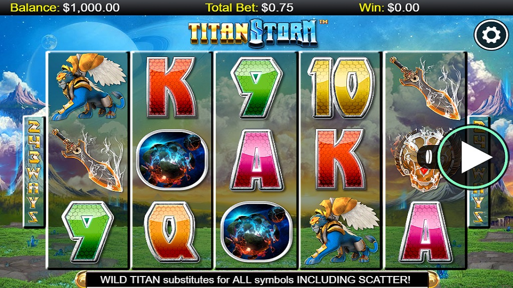 Screenshot of Titan Storm slot from NextGen Gaming