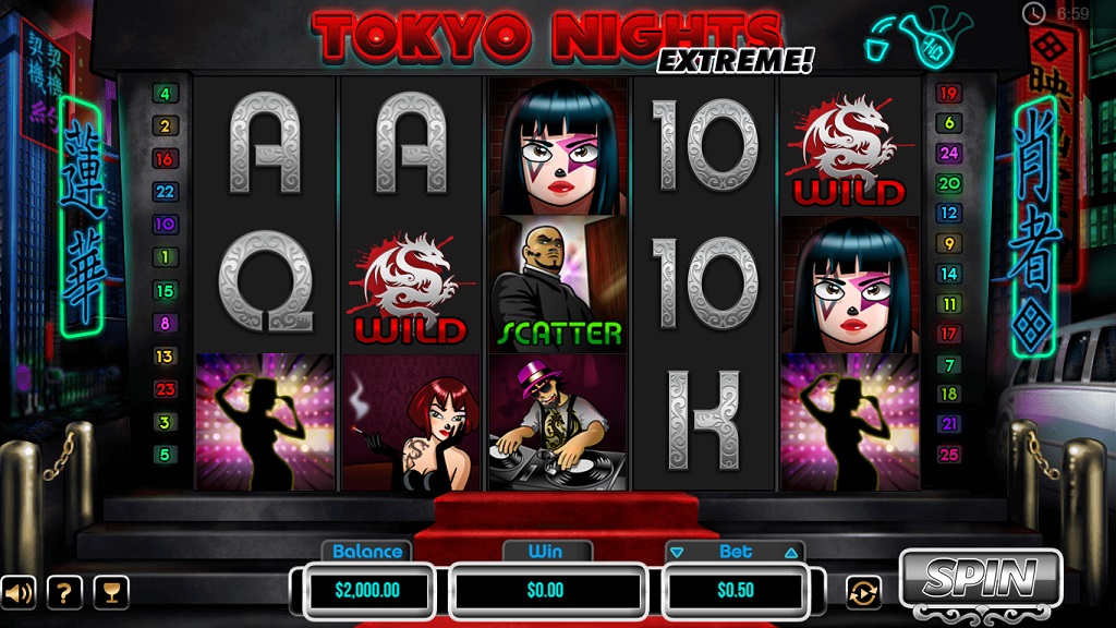 Screenshot of Tokyo Nights Extreme slot from Pariplay