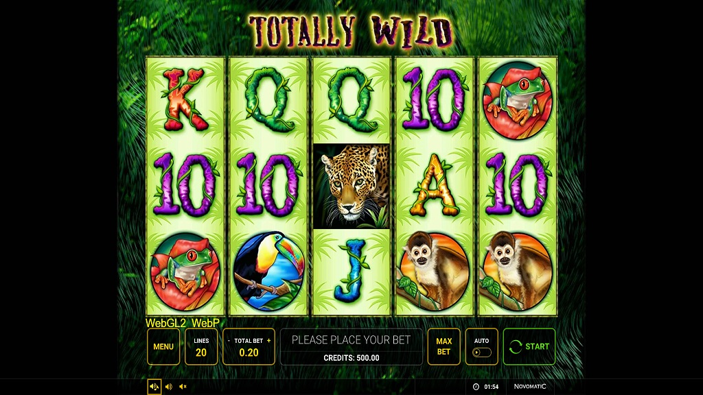 Screenshot of Totally Wild slot from Green Tube