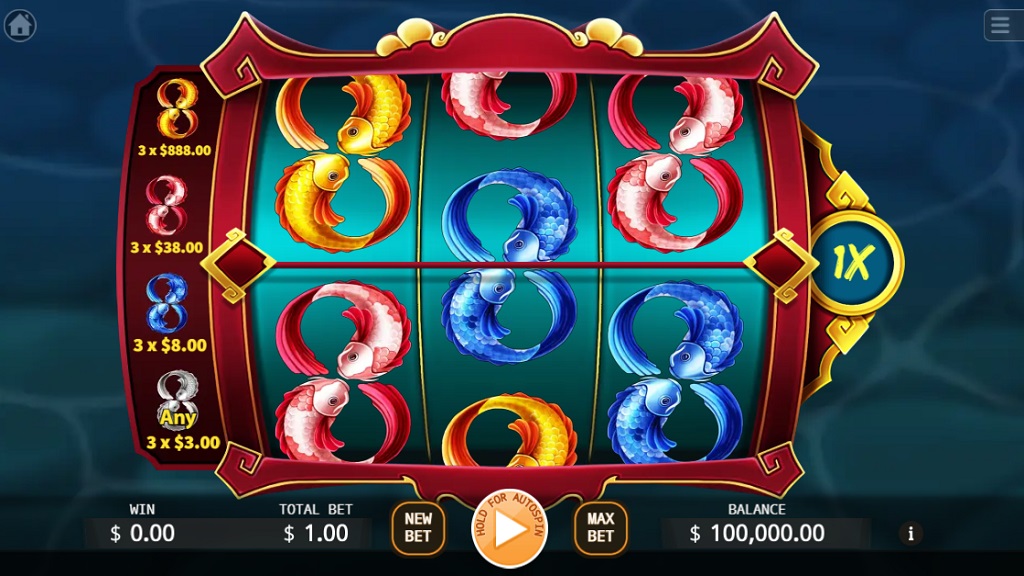Screenshot of Treasure Carp slot from Ka Gaming
