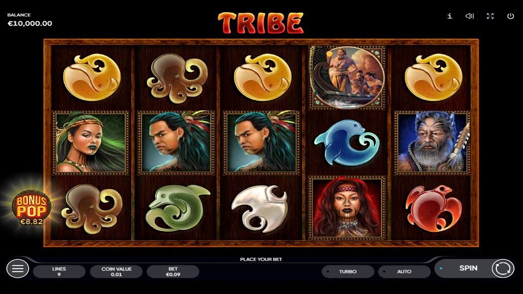 Screenshot of Tribe slot from Endorphina