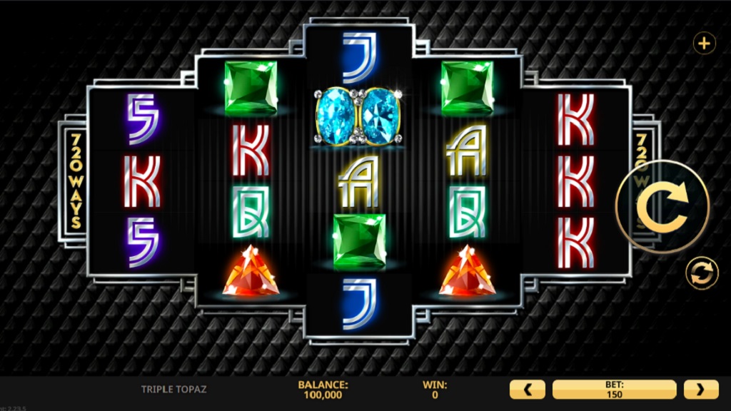 Screenshot of Triple Topaz slot from High 5