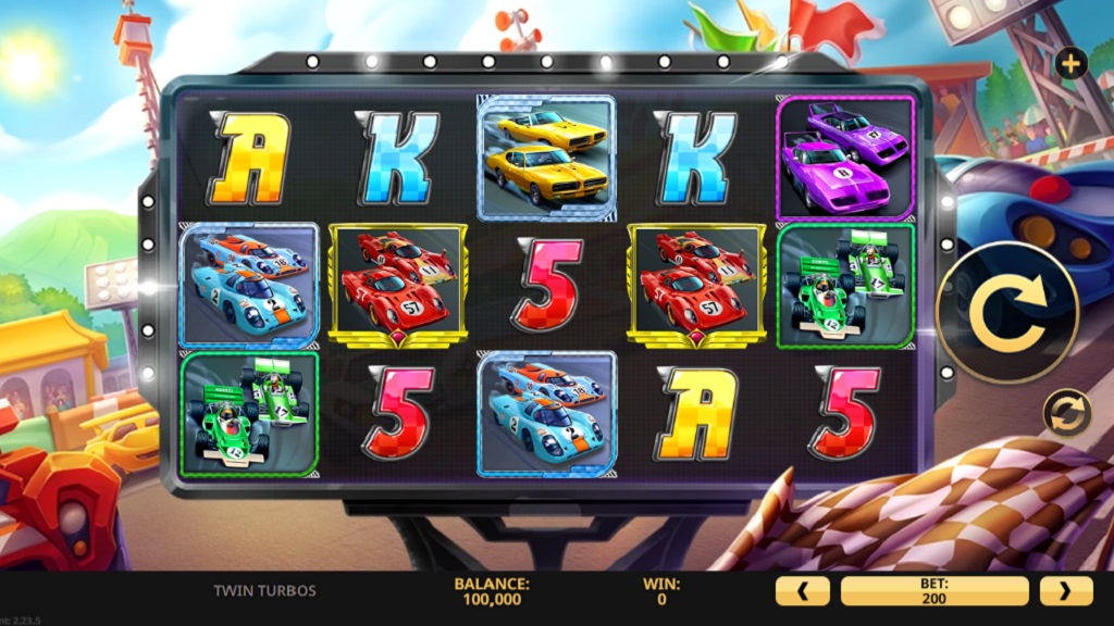 Screenshot of Twin Turbos slot from High 5