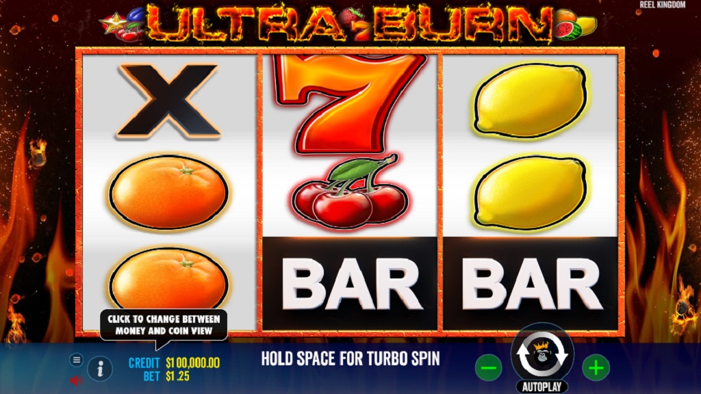 Screenshot of Ultra Burn slot from Pragmatic Play