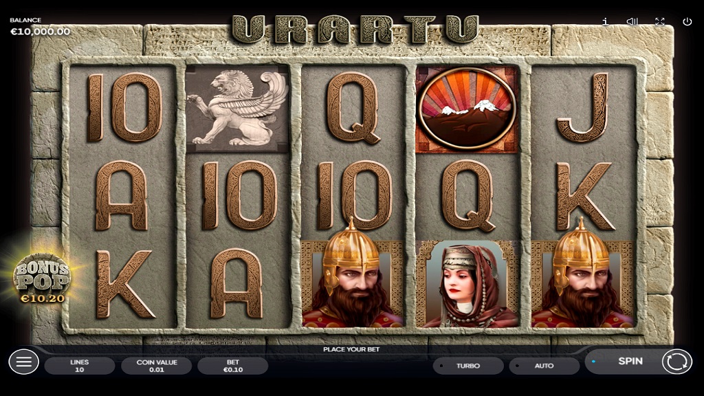 Screenshot of Urartu slot from Endorphina