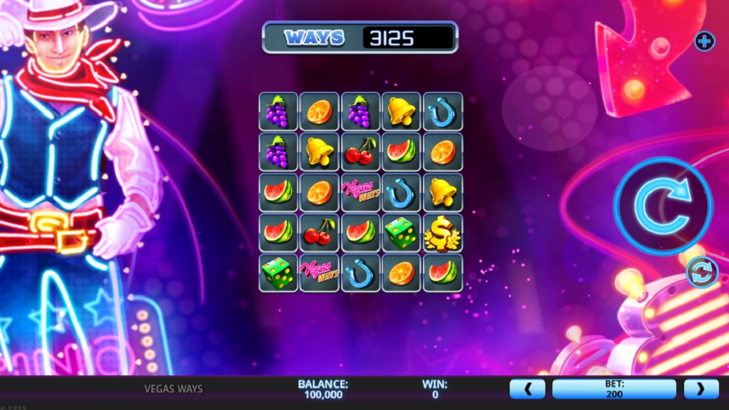 Screenshot of Vegas Ways slot from High 5