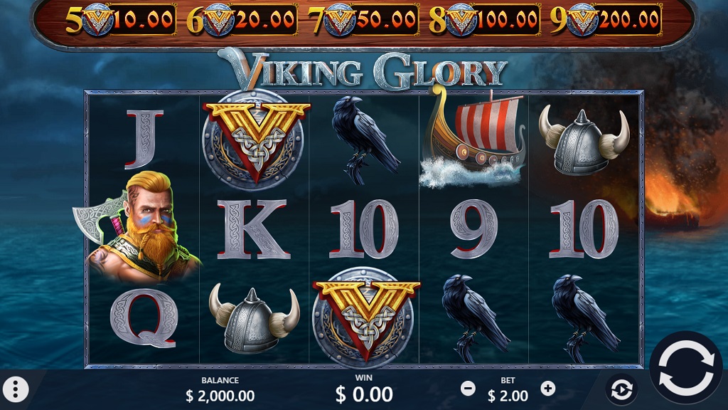 Screenshot of Viking Glory slot from Pariplay