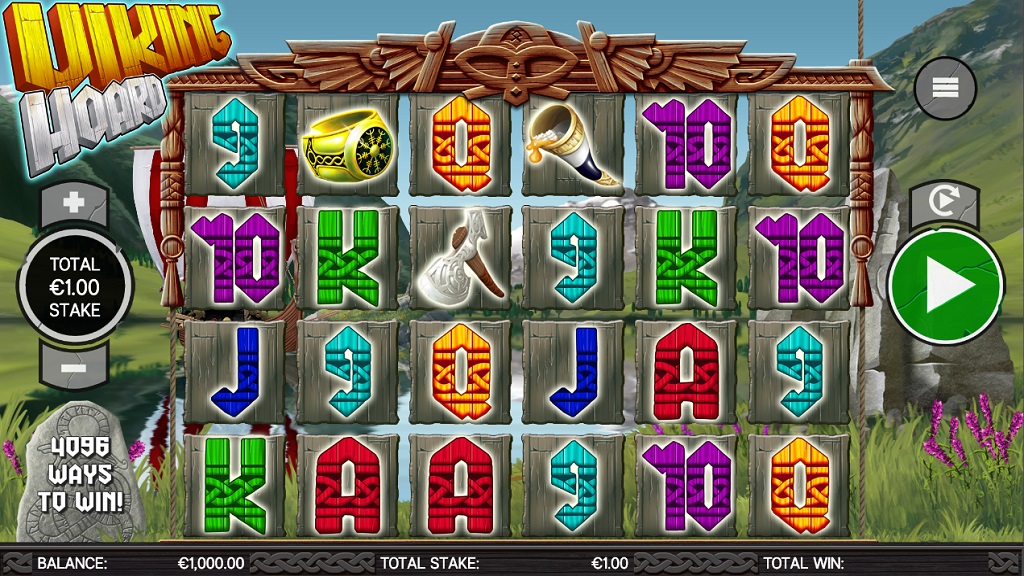 Screenshot of Viking Hoard slot from Core Gaming