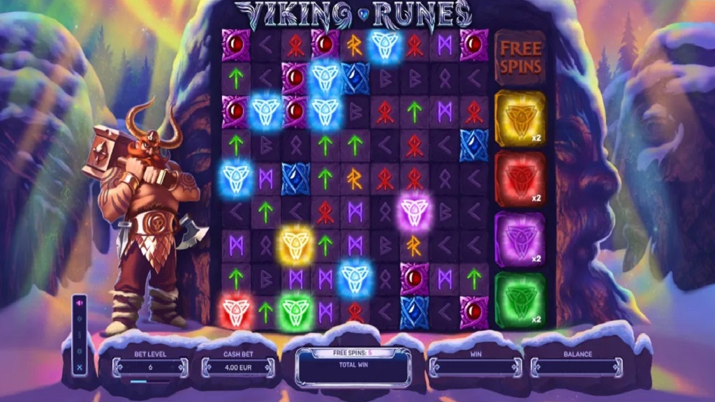 Screenshot of Viking Runes slot from Yggdrasil Gaming