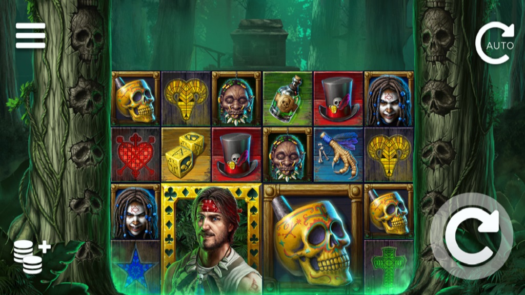 Screenshot of Voodoo Gold slot from Elk Studios