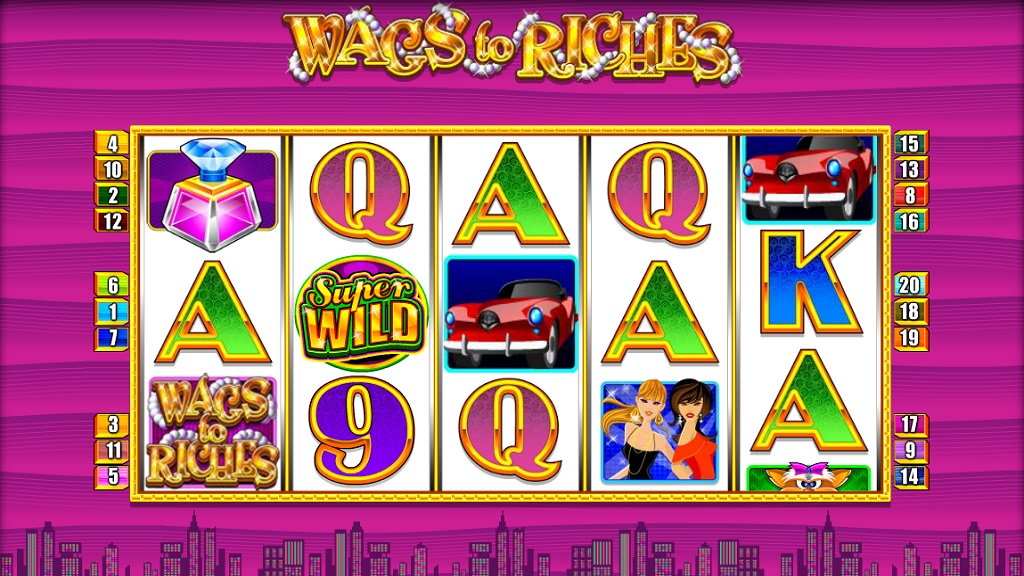 Screenshot of Wags to Riches slot from Merkur Gaming