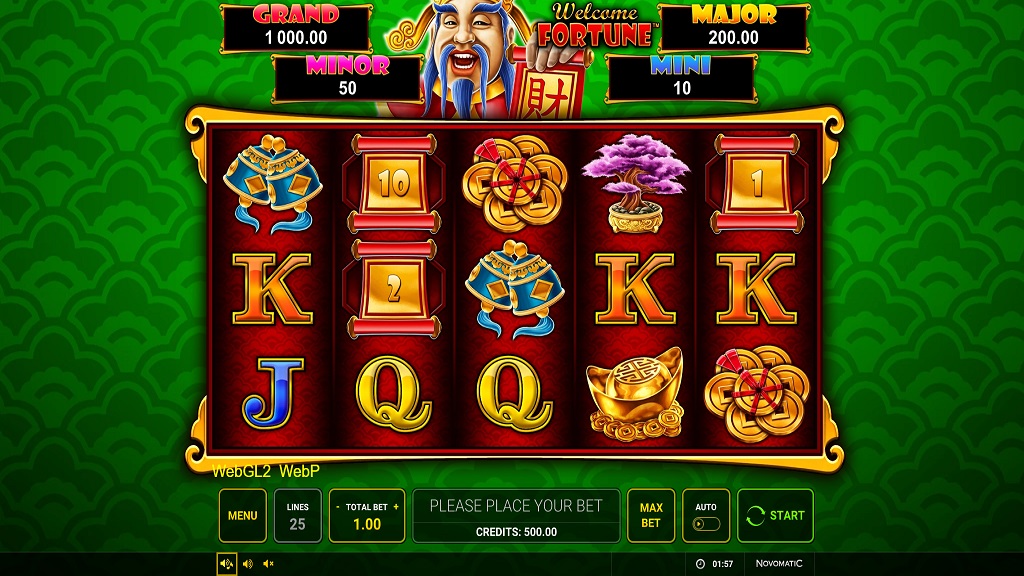 Screenshot of Welcome Fortune slot from Green Tube