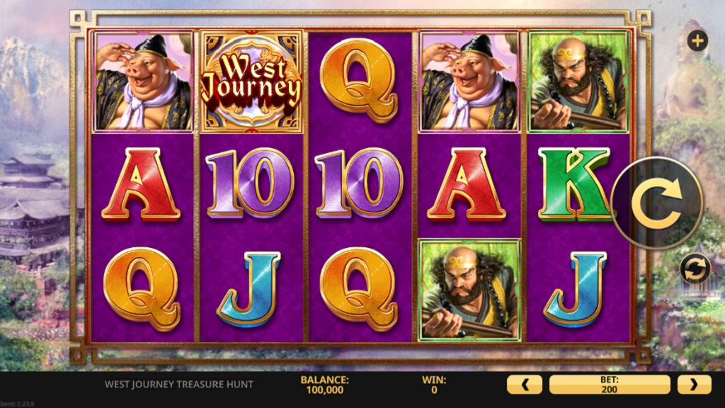 Screenshot of West Journey Treasure Hunt slot from High 5