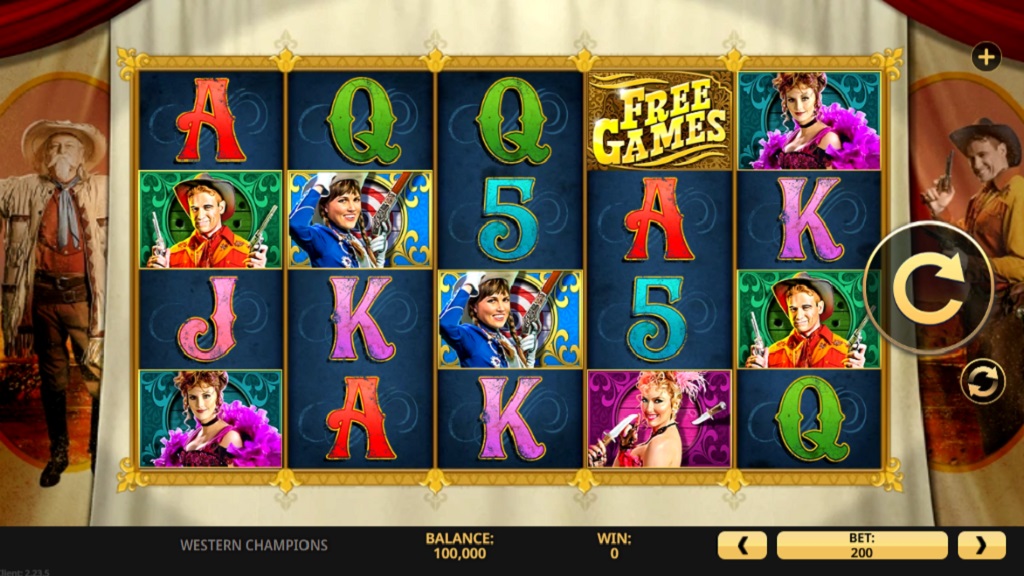 Screenshot of Western Champions slot from High 5