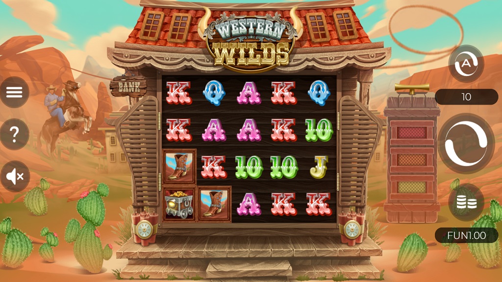 Screenshot of Western Wilds slot from IronDog