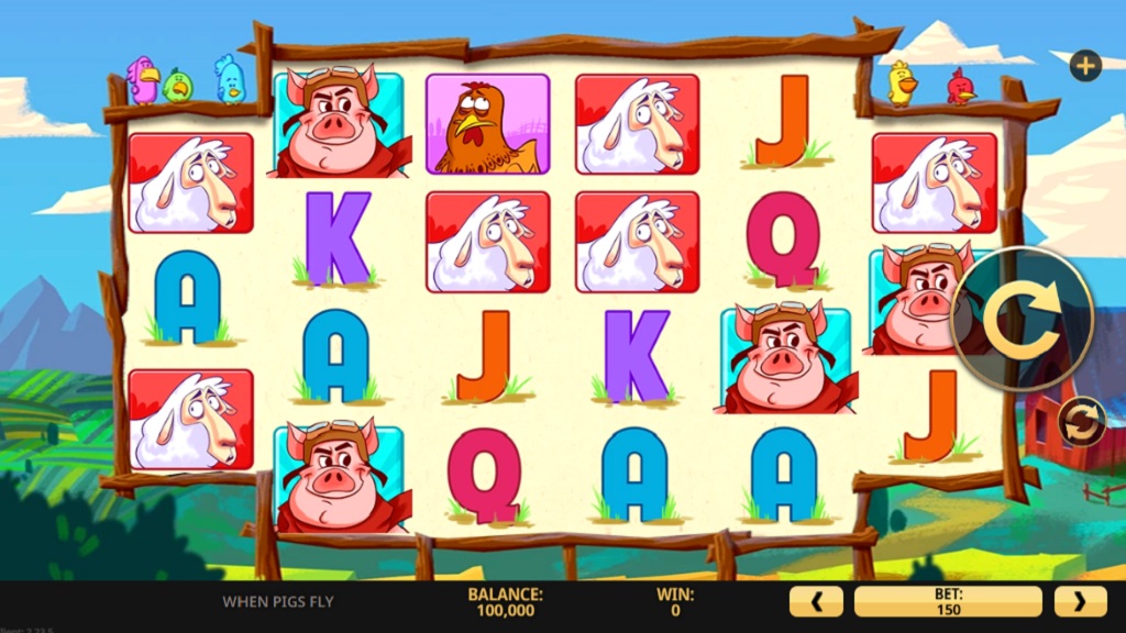 Screenshot of When Pigs Fly slot from High 5