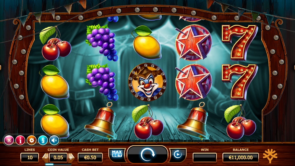 Screenshot of Wicked Circus slot from Yggdrasil Gaming