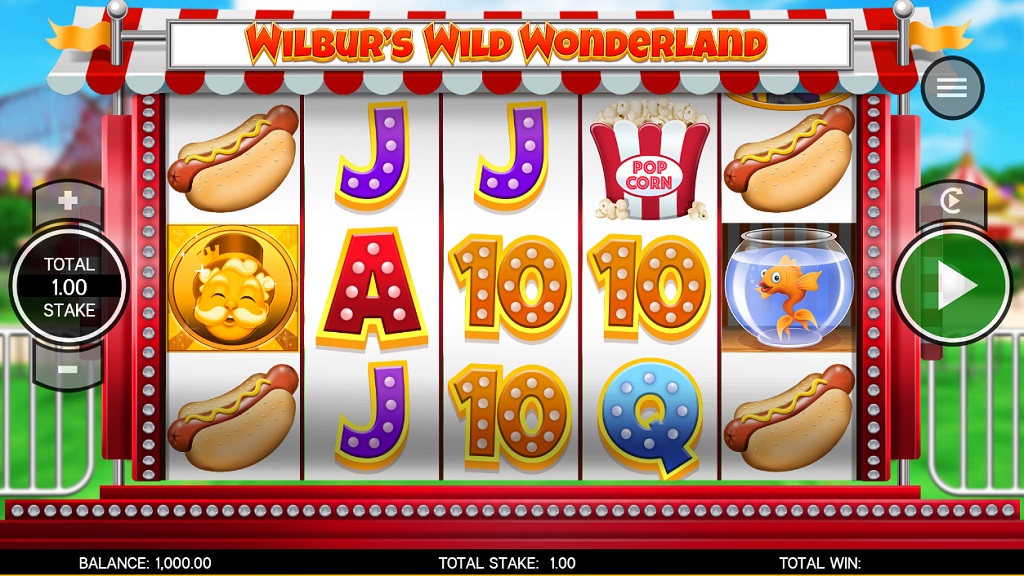 Screenshot of Wilbur’s Wild Wonderland slot from Core Gaming