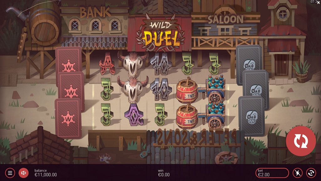 Screenshot of Wild Duel slot from Yggdrasil Gaming