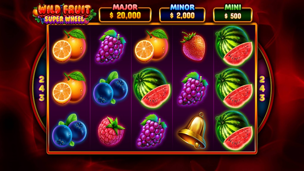 Screenshot of Wild Fruit Super Wheel slot from Pariplay