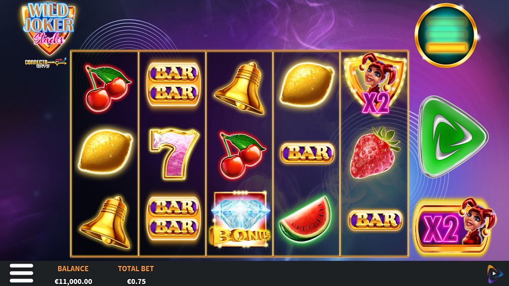 Screenshot of Wild Joker Stacks slot from Yggdrasil Gaming