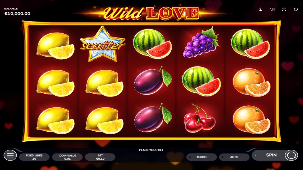 Screenshot of Wild Love slot from Endorphina