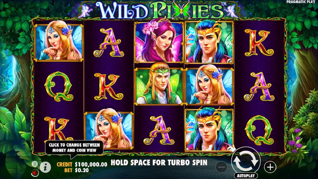 Screenshot of Wild Pixies slot from Pragmatic Play