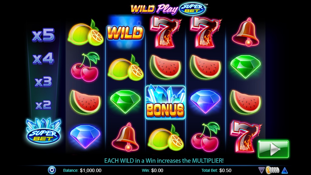 Screenshot of Wild Play Super Bet slot from NextGen Gaming