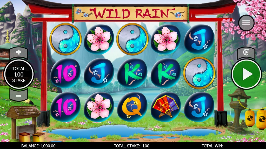Screenshot of Wild Rain slot from Core Gaming