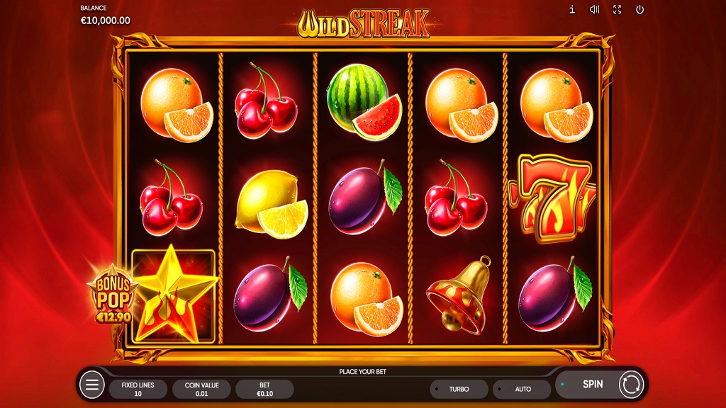 Screenshot of Wild Streak slot from Endorphina