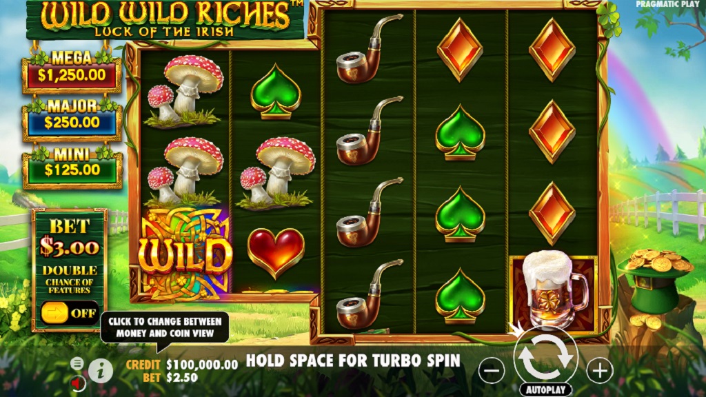 Screenshot of Wild Wild Riches slot from Pragmatic Play