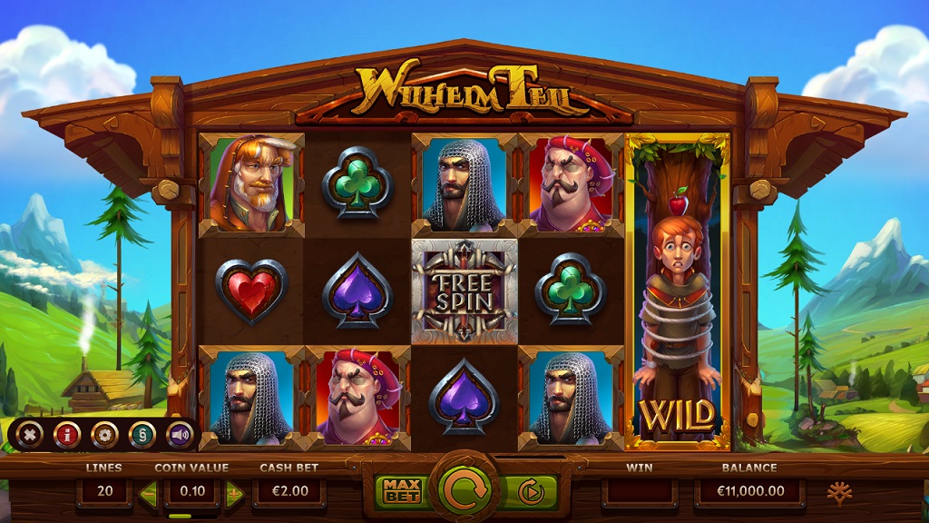 Screenshot of Wilhelm Tell slot from Yggdrasil Gaming