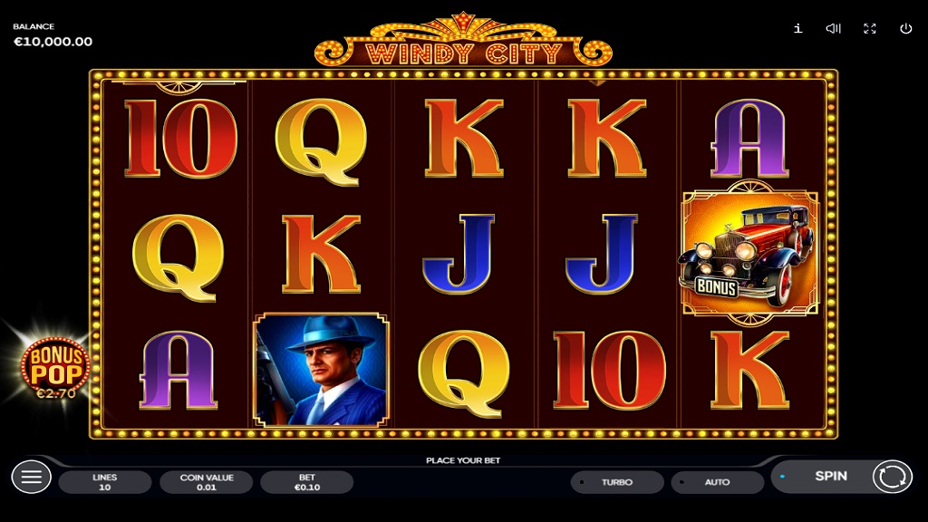 Screenshot of Windy City slot from Endorphina