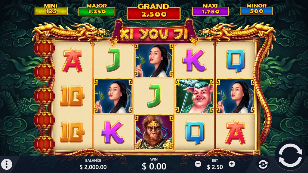 Screenshot of Xi You Ji slot from Pariplay