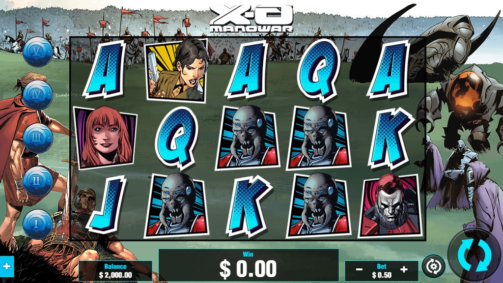 Screenshot of XO Manowar slot from Pariplay