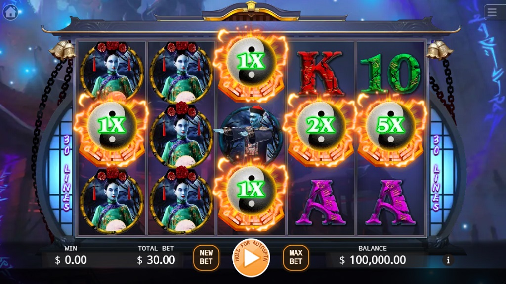 Screenshot of Zombie Expert Lock 2 Spin slot from Ka Gaming