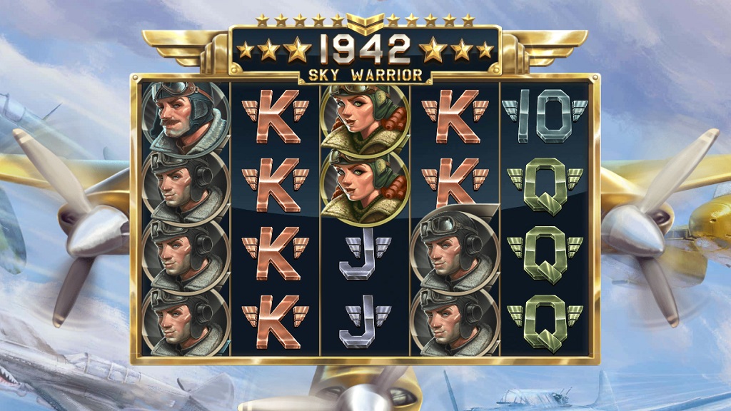 Screenshot of 1942 Sky Warrior slot from Red Tiger Gaming