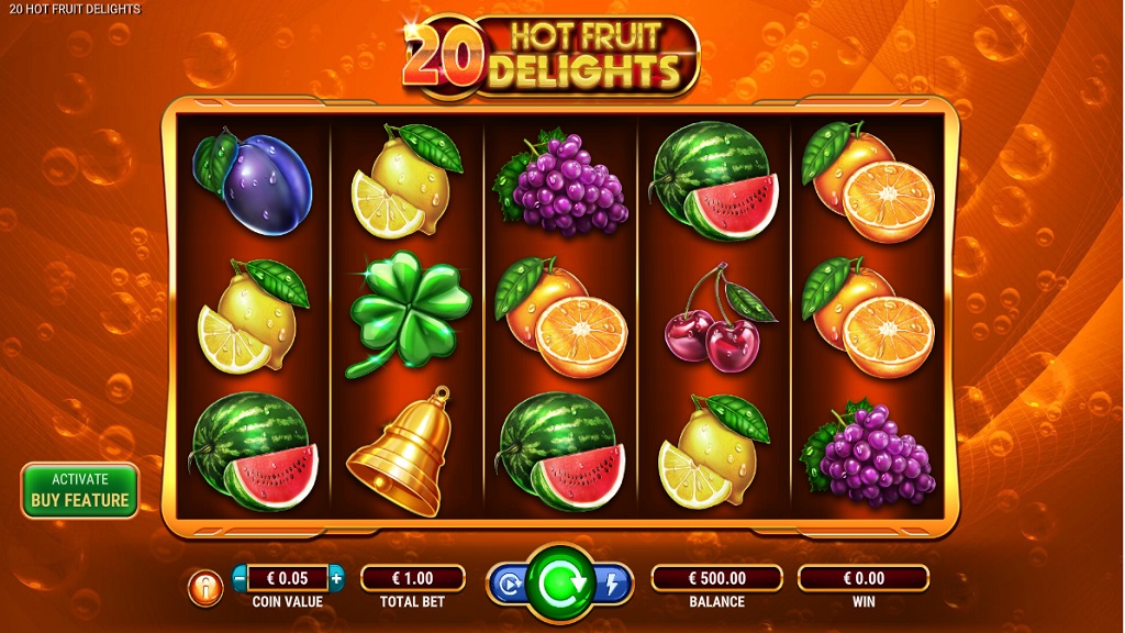 Screenshot of 20 Hot Fruit Delights slot from GameArt