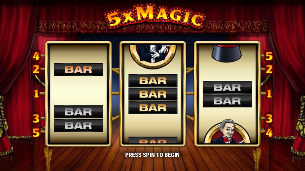 Screenshot of 5xMagic slot from Play’n Go