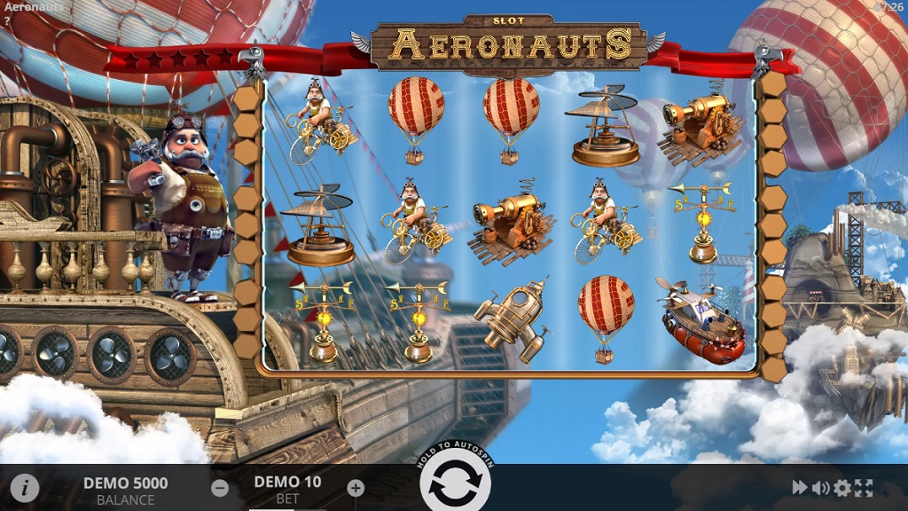 Screenshot of Aeronauts slot from Evoplay Entertainment