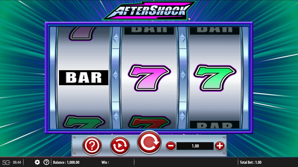Screenshot of Aftershock slot from SG Gaming