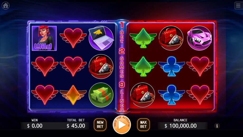 Screenshot of Agent Angels slot from Ka Gaming