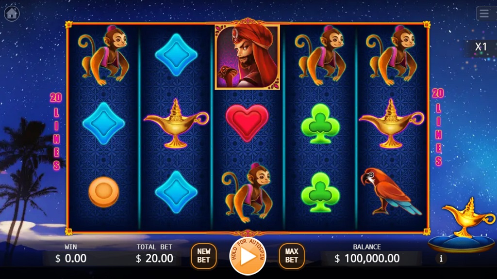 Screenshot of Aladdin slot from Ka Gaming