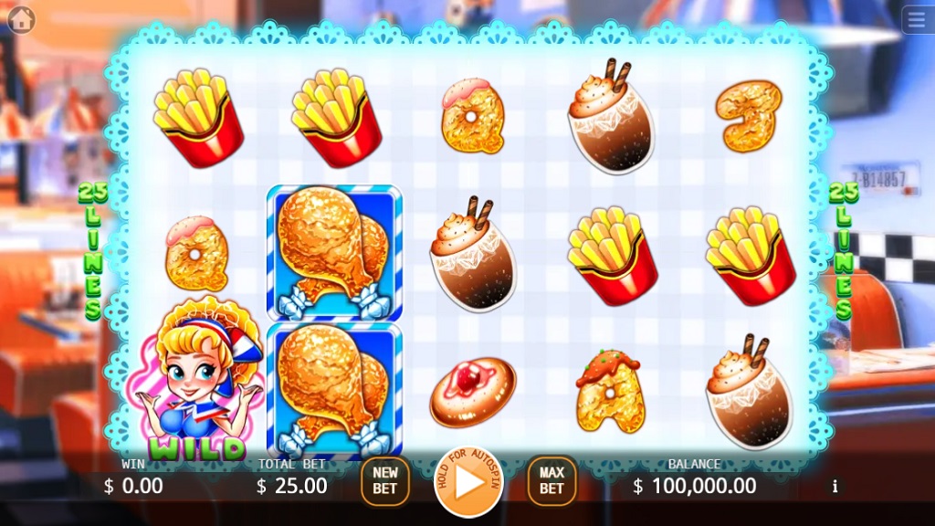 Screenshot of American Burger slot from Ka Gaming