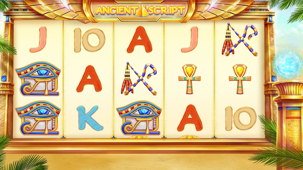 Screenshot of Ancient Script slot from Red Tiger Gaming