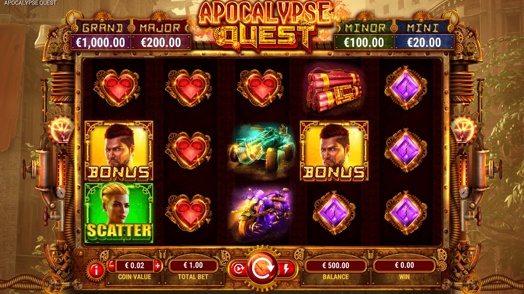 Screenshot of Apocalypse Quest slot from GameArt