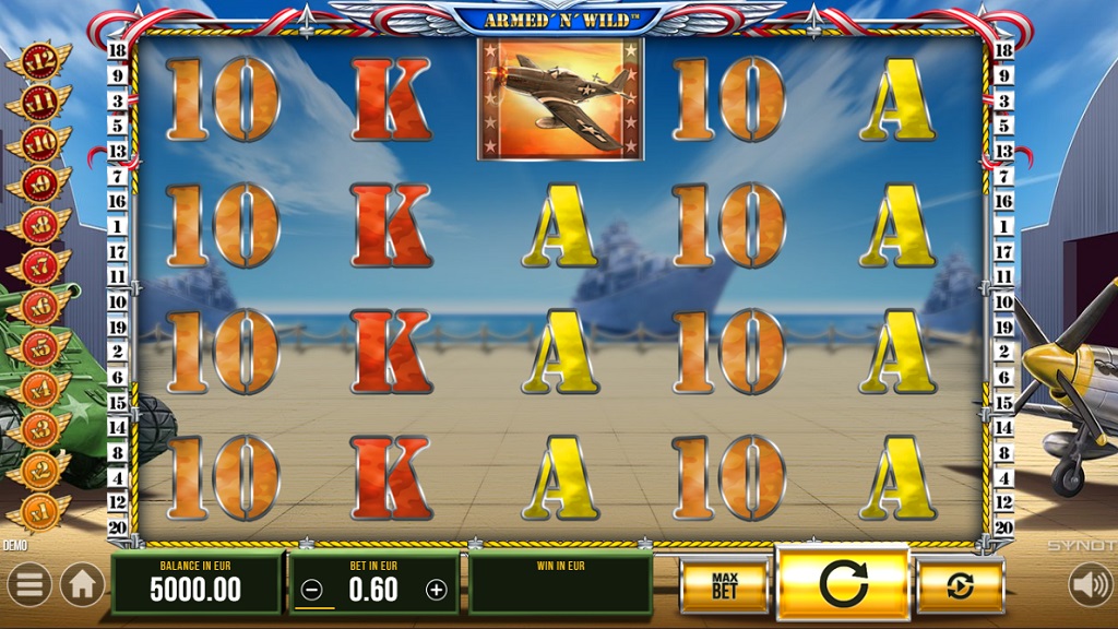 Screenshot of Armed N Wild slot from Synot