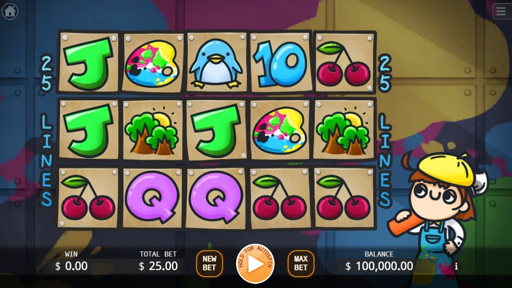 Screenshot of Artist Studio slot from Ka Gaming